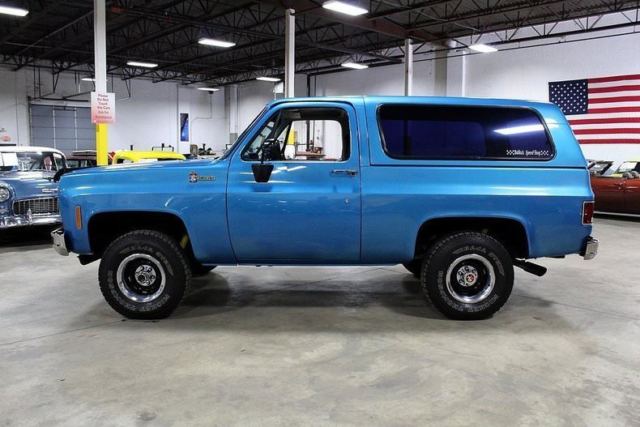 1978 chevrolet blazer k5 78813 miles blue metallic suv 427 ci v8 th350 3-speed a