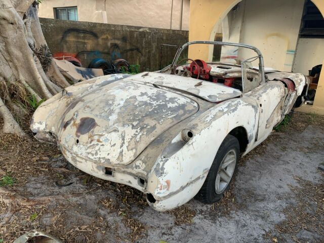 1959 corvette barn find sitting since 65, no reserve