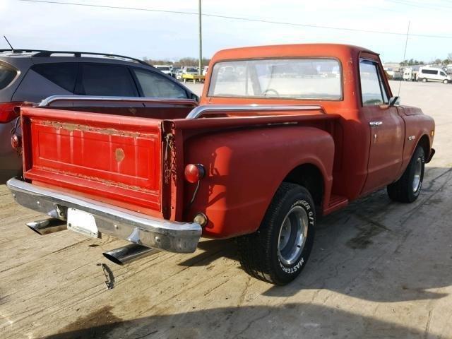 1968 chevrolet c10 stepside 45179 miles red pickup/truck 350 v8 automatic
