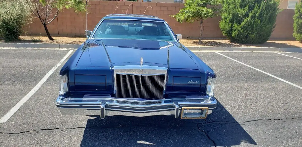 1979 lincoln mark v sedan blue rwd automatic