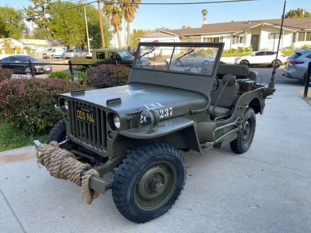 1944 willys jeep mb fully restored california rust free car. runs well. show car