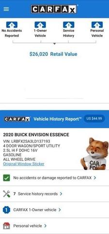 2020 buick envision essence