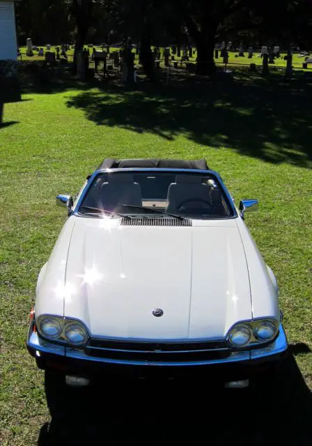 1990 jaguar xjs cabriolet roadster v12 loaded cream puff low miles 1 owner mint!