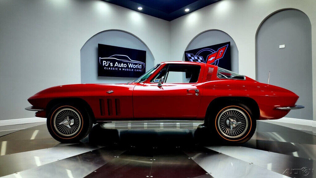 1965 chevrolet corvette vin matching engine and transmission! code uu rally red