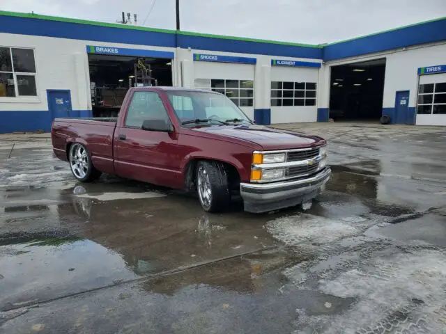 1993 chevrolet c1500 pickup red rwd automatic c1500
