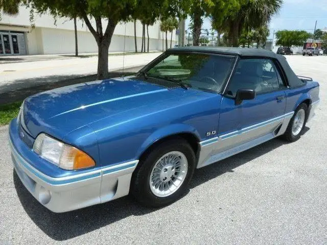 1989 ford mustang, blue/silver two-toned with 128394 miles available now!