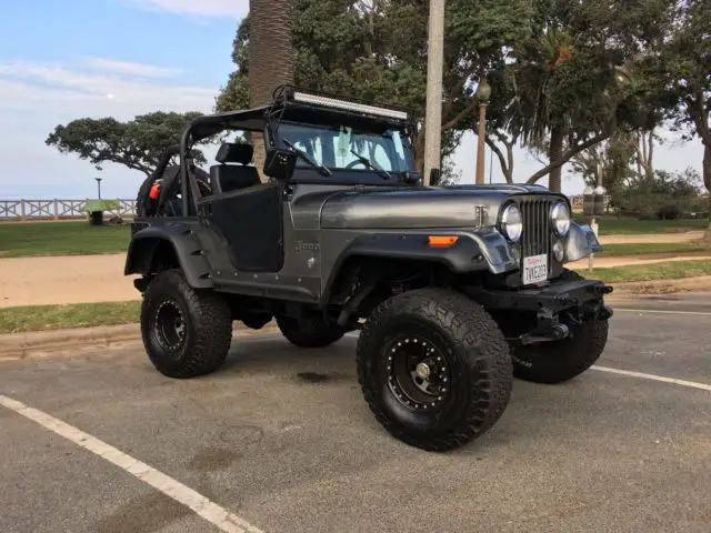 1974 grey jeep cj5 - restored