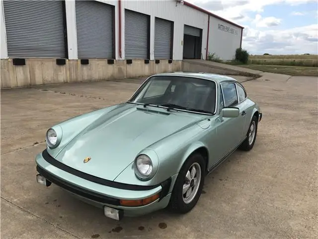 1977 porsche 911 coupe ice green