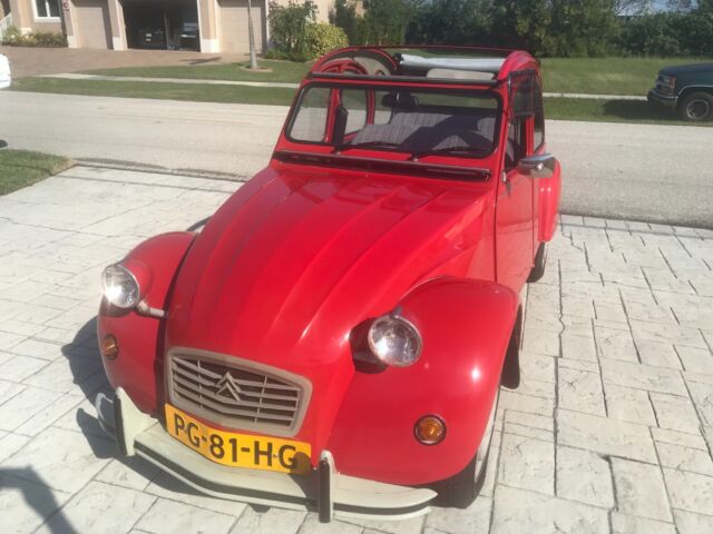 updated red 1986 citroen 2cv6 602cc 4 speed manual