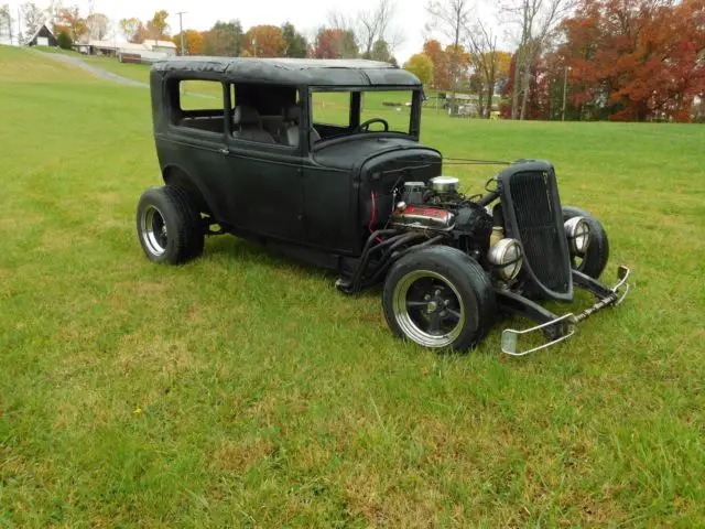 31 ratrod runs,drives,stops! mild project-small block chevy-350 turbo-with title