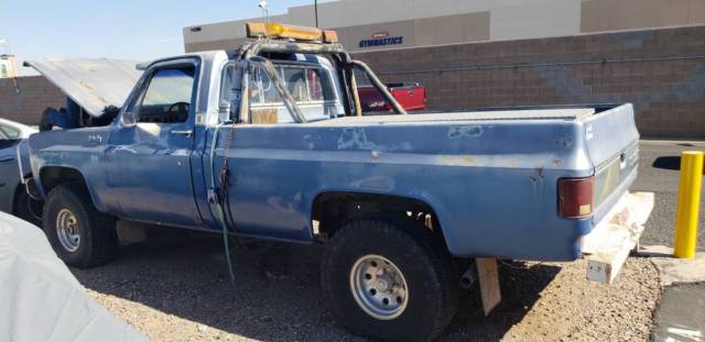 1973 chevrolet custom 10 square body 4x4 1/2 ton pickup truck long bed