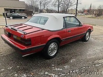 1986 ford mustang gt convertible 5-speed 72k custom interior