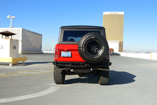 1974 ford bronco - fuel injected, automatic, lifted, 35" tires, candy apple red