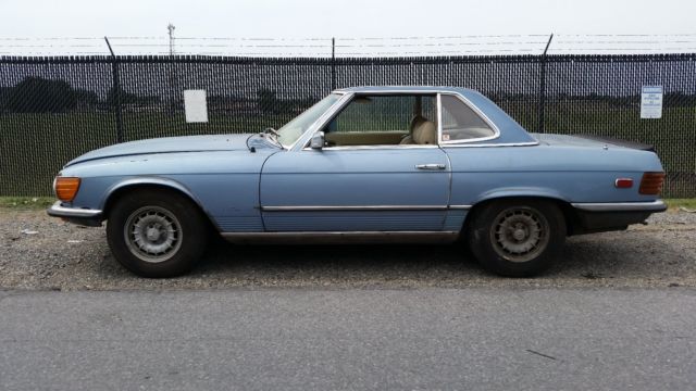 1972 mercedes-benz 450sl - barn find - rare 4 speed manual transm. + back seat