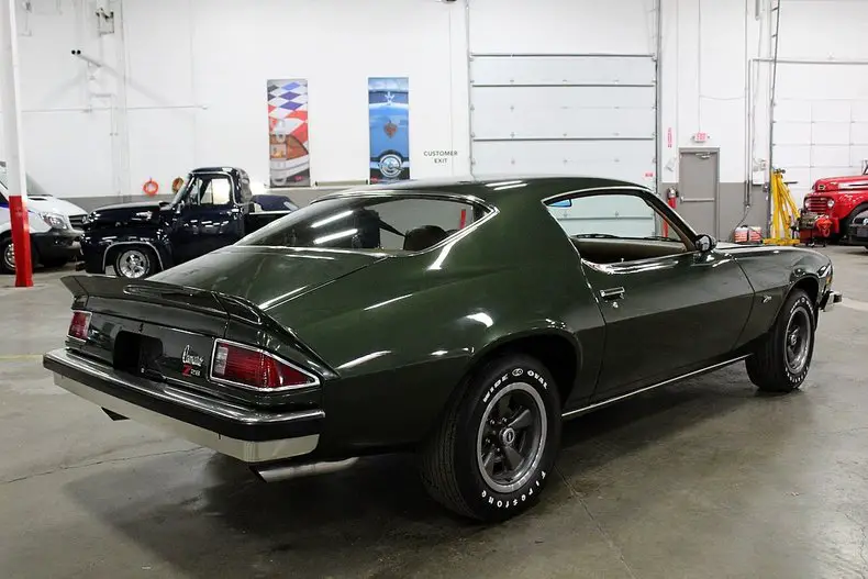 1974 chevrolet camaro z28 56123 miles green coupe 350ci v8 manual