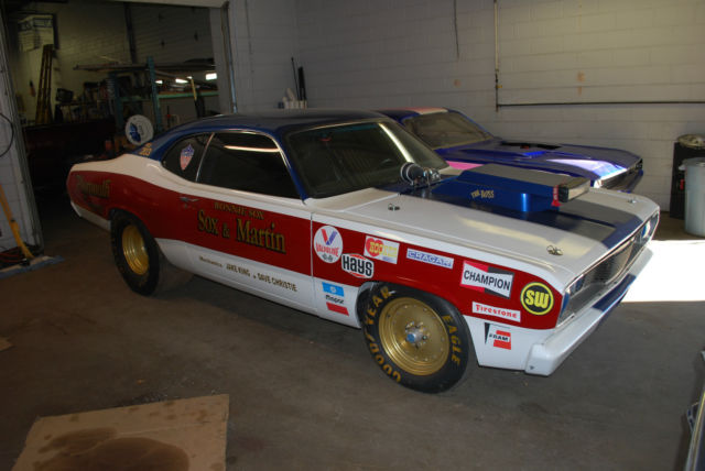 1973 plymouth duster sox & martin race car clone