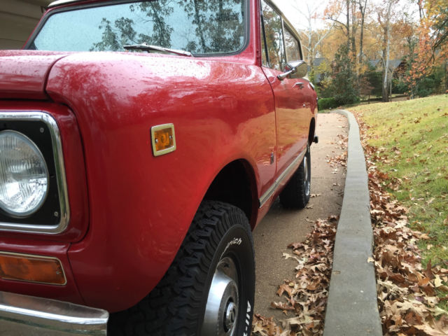 rust free 1977 scout ii removable top, power steer and brakes, a/c