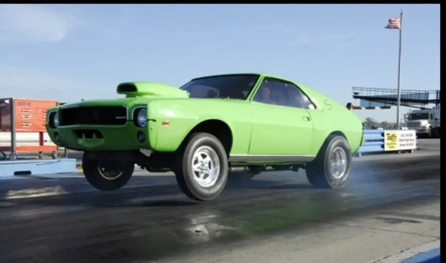 1968 amc amx rolling chassis 390ci 4-speed x code car