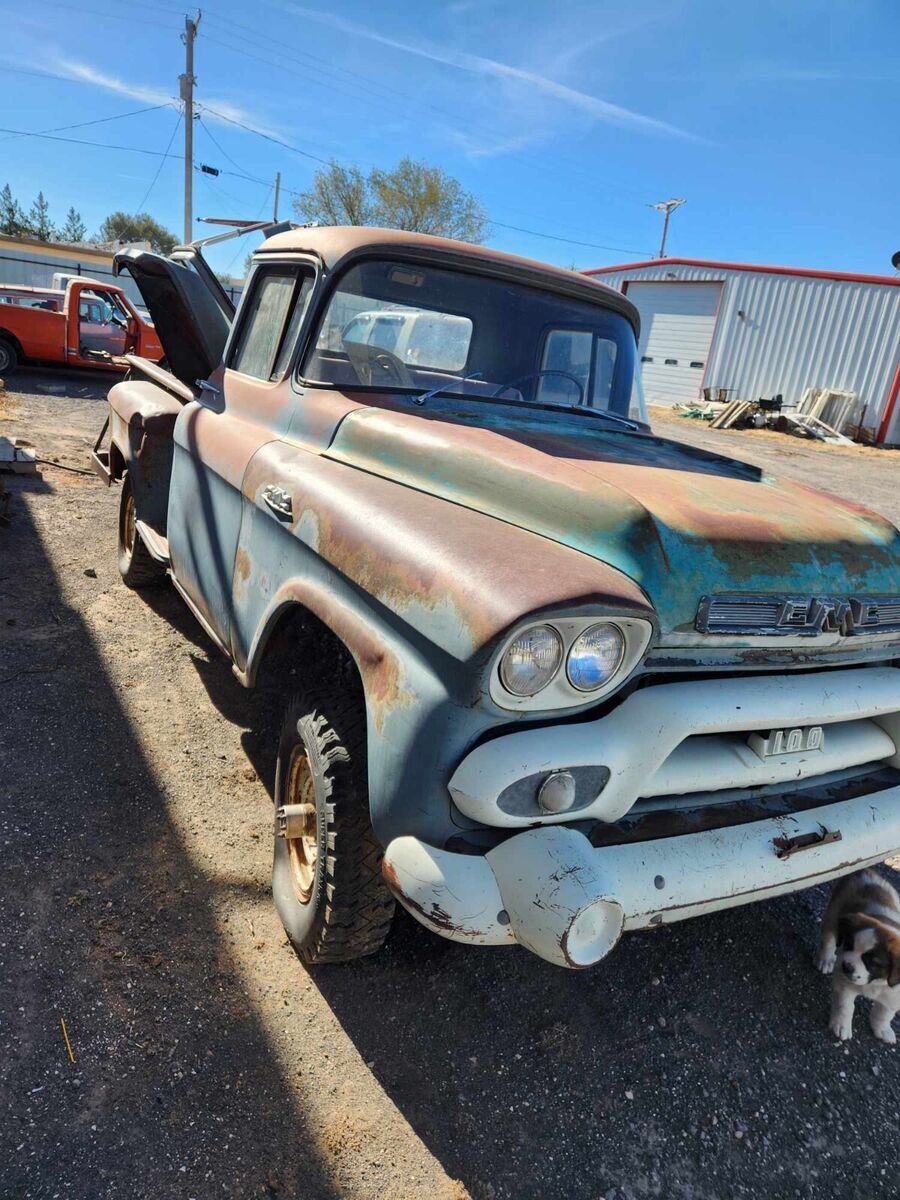 1958 gmc 100 napco 4x4 pickup lwb