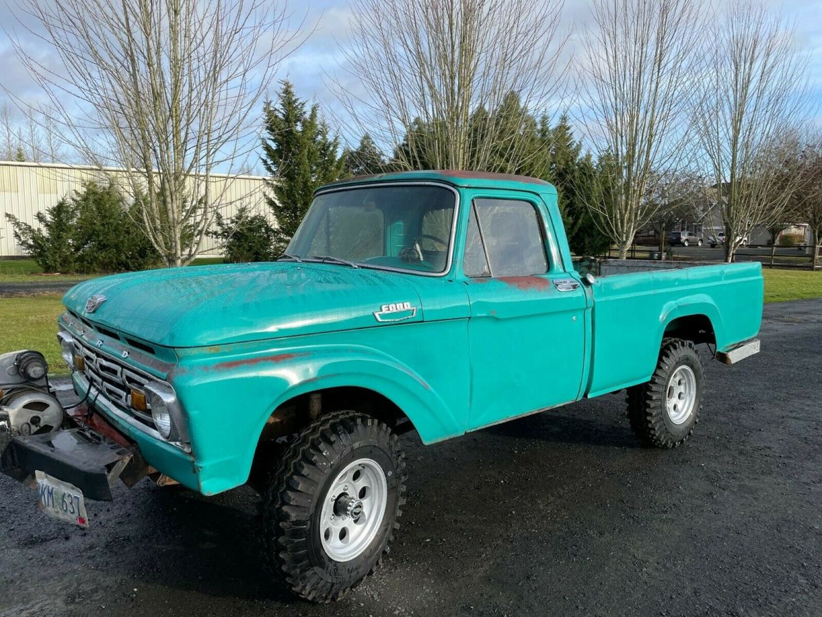 1964 f-100 4x4 very straight and all original with very little rust