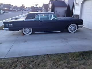 1960 ford thunderbird t-bird black project car classic