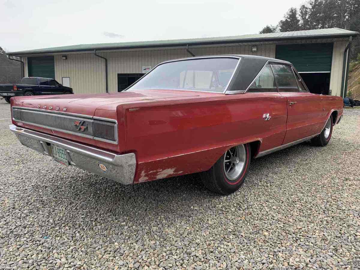 1967 dodge coronet sedan red rwd automatic rt