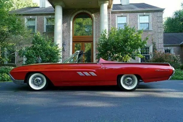 rare 1963 ford thunderbird roadster convertible gorgeous red 61k
