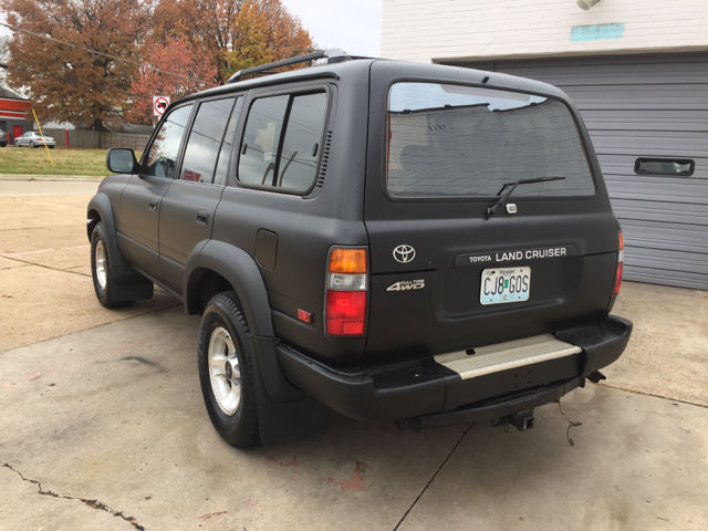 land cruiser fj80 new matte black paint runs great! free shipping!