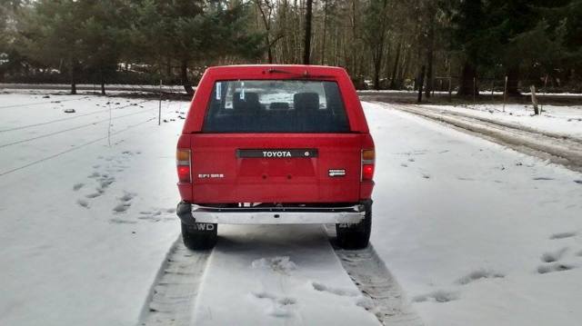 87 toyota 4-runner sr5 4x4 5-speed 22re 186k orig miles 84 85 86 deluxe red a/c