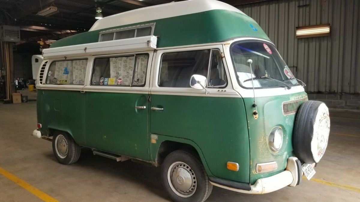 1971 volkswagen bus high roof adventure wagon camper