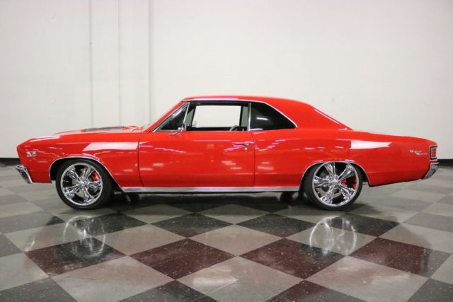 awesome build! gorgeous victory red paint! 454 crate v8 w/ efi, 4l60e, a/c, wow!