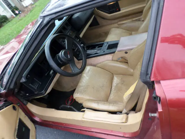 1987 chevrolet corvette coupe 102k mi burgundy