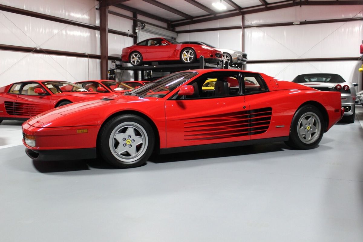 used 1990 ferrari testarossa red coupe 2-dr 4.9l 12-cylinder 5-speed manual