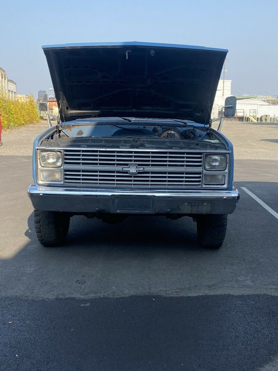 1984 chevrolet k20 pickup blue 4wd automatic