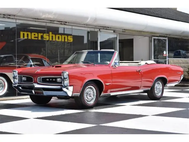 1966 pontiac gto convertible, original 389, phs, 4 speed, california car!