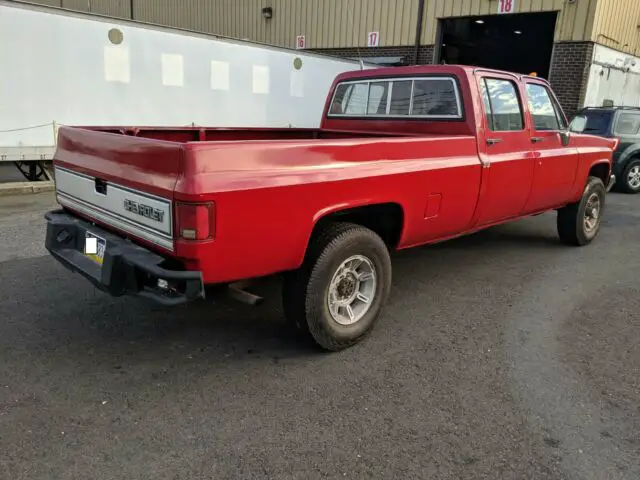 1990 chevrolet cheyenne pickup v3500 4x4 6.2l diesel crew cab longbed k3500