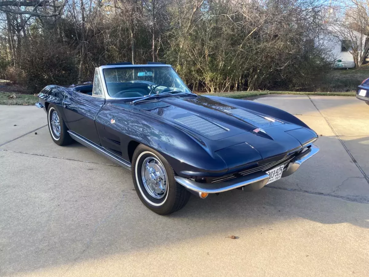convertible, 327, daytona blue