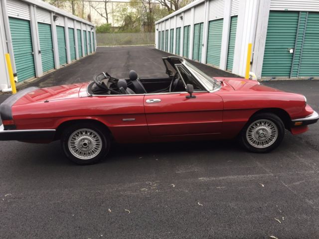 1987 alfa romeo spider very low miles, mechanically sound new interior