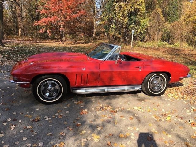 1966 chevrolet corvette stingray convertible, original numbers matching, chevy