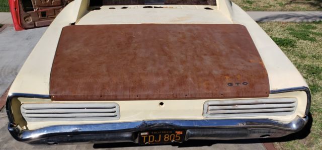 1966 pontiac gto original california black plate numbers matching project