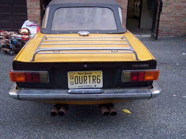 1971 triumph tr-6 2 door convertible