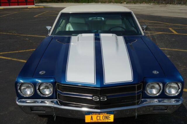 1970 chevrolet chevelle -new build only 420 miles-fathom blue-new ss recre