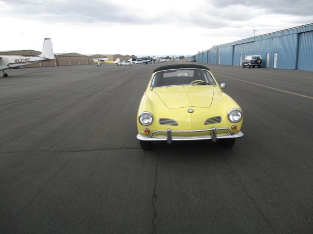 1961 vw karmann ghia convertible, solid west coast car