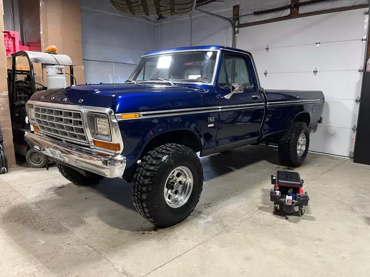1973 ford f250 pickup blue 4wd manual ranger