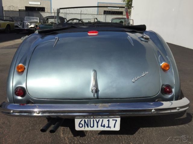 1959 austin-healey 100-6 bn-6, 2 seater. blue/black trim. 4-speed. solid ca car
