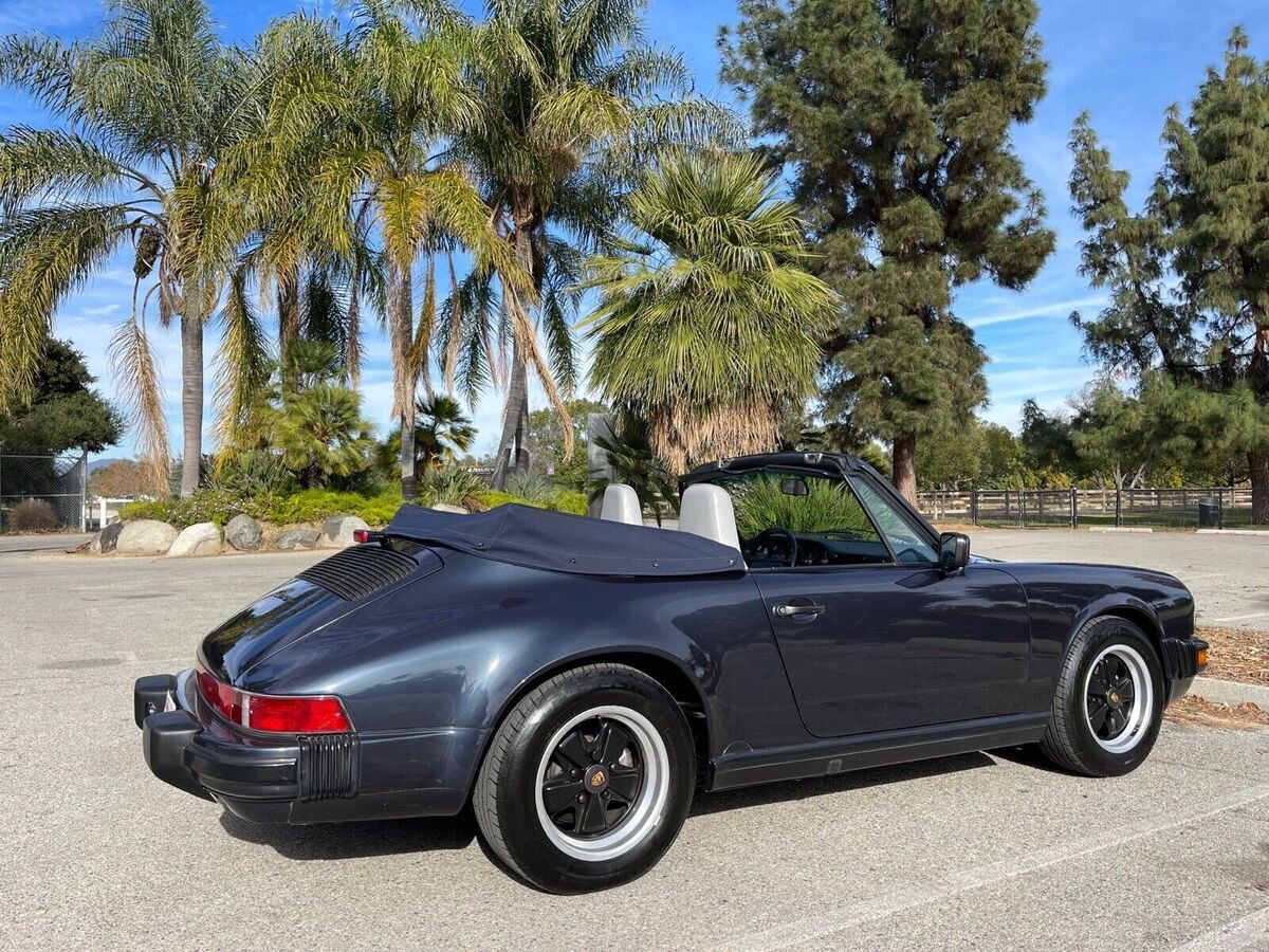 1987 porsche 911 blue rwd manual carrera