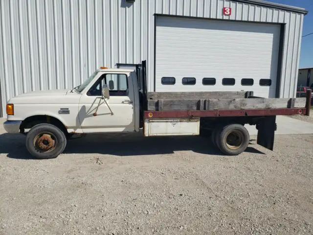 1990 ford f450 rwd chassis cab flatbed, 460 v8, automatic transmission