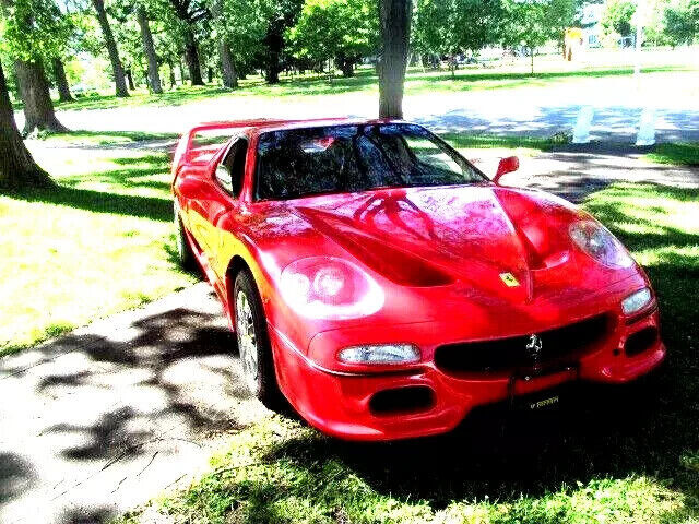 ferrari f-50" replica on 1989 pontac ferio