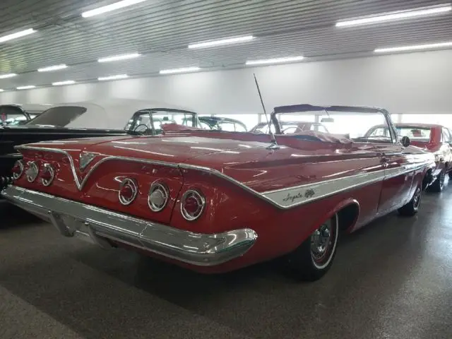 1961 chevrolet impala 34,093 miles red 348 3-speed manual