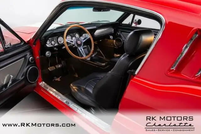 1965 ford mustang gt350 tribute red fastback 5.0 liter coyote v8 5 speed manual